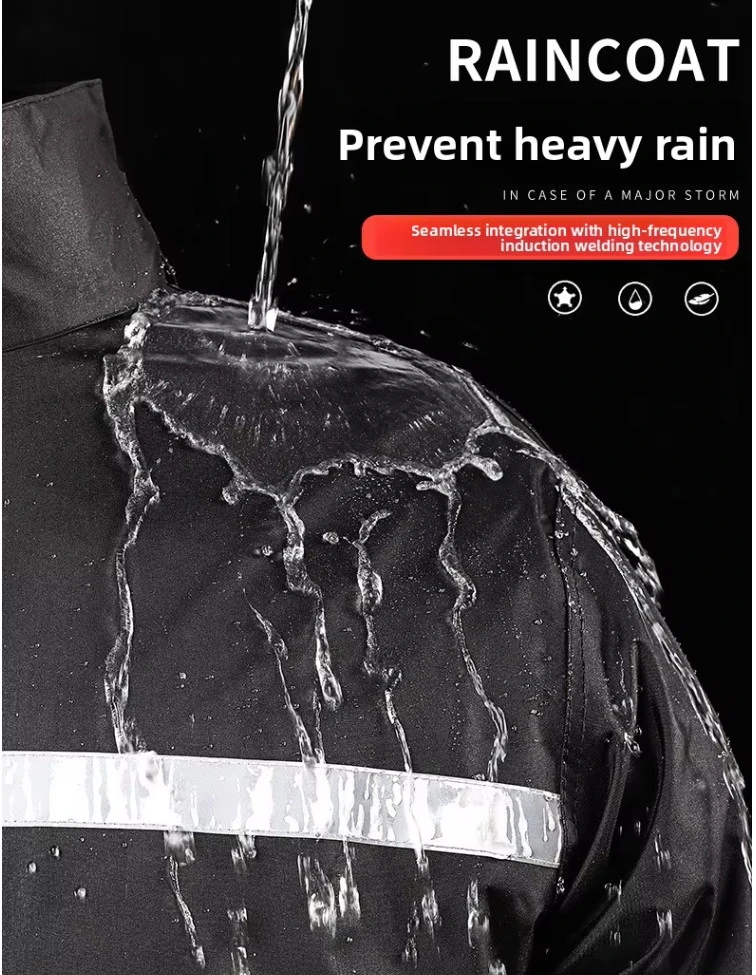 OEM reflective rain suit inspection for waterproof seams buttons and packing OEM reflective rain suit inspection for waterproof seams buttons and packing