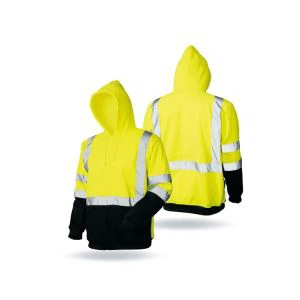 Långärmad reflekterande säkerhets fleecejacka